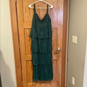 Altar’D State Dark Green Layered Dress NWT XXL